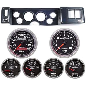 79-81 Camaro Carbon Dash Carrier w/Auto Meter Sport Comp II Gauges