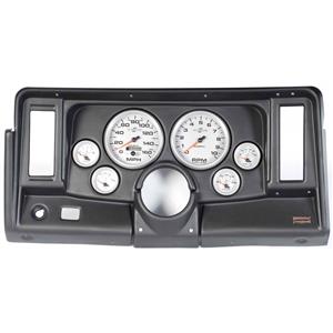 69-76 Nova Black Dash Carrier w/Auto Meter Ultra Lite II 5" Gauges