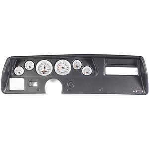 70-72 Chevelle SS Black Dash Carrier w/Auto Meter Ultra Lite II Gauges