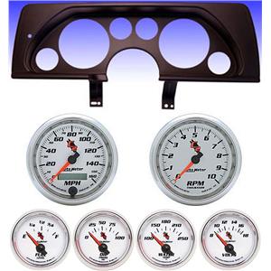 90-92 Camaro Black Dash Carrier w/Auto Meter C2 Gauges