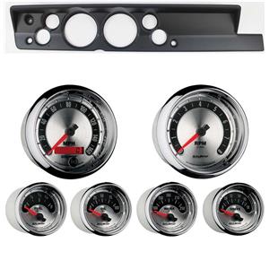 67-69 Barracuda Black Dash Carrier w/ Auto Meter 5" American Muscle Gauges