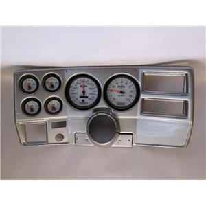 73-83 GM Truck Silver Dash Carrier w/ Auto Meter 5" Phantom II Gauges