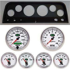 64 Chevy Truck Black Dash Carrier w/Auto Meter NV Gauges