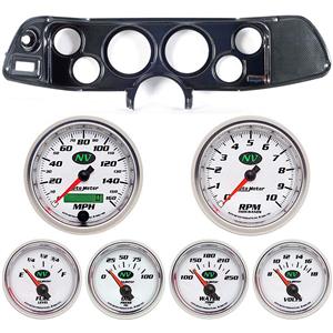 70-78 Camaro Carbon Dash Carrier w/Auto Meter NV Gauges