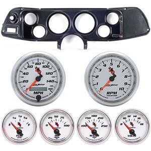 70-78 Camaro Carbon Dash Carrier w/Auto Meter C2 Gauges
