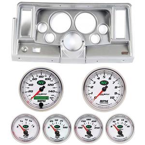 69-76 Nova Silver Dash Carrier w/Auto Meter NV 5" Gauges