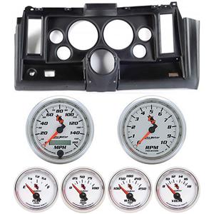 69 Camaro Black Dash Carrier w/Auto Meter C2 5" Gauges
