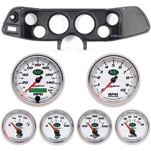 70-78 Camaro Black Dash Carrier w/Auto Meter NV Gauges