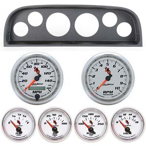 60-63 Chevy Truck Black Dash Carrier w/Auto Meter C2 Gauges