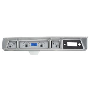 Dakota Digital 66 Chevy Impala/Caprice Analog Gauges Silver Blue VHX-66C-IMP-S-B