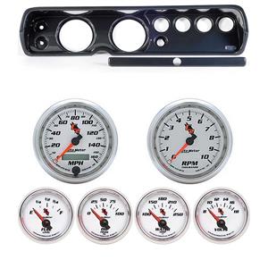 64 Chevelle Carbon Dash Carrier w/ Auto Meter 5" C2 Gauges