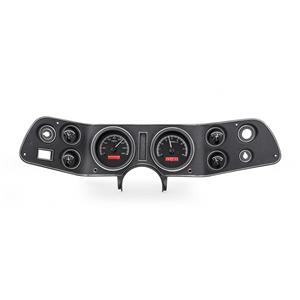 Dakota Digital 70 - 81 Chevy Camaro VHX System Analog Dash Gauges Black Alloy Red VHX-70C-CAM-K-R