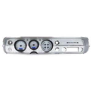 1964-65 Chevy Chevelle VHX System, Silver Face - Blue Display