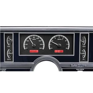 Dakota Digital 1984-87 Buick Regal Analog Gauges Black Alloy Red VHX-84B-REG-K-R