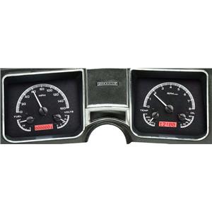 Dakota Digital 68 Chevy Chevelle El Camino Analog Dash Gauges Black Alloy Red VHX-68C-CVL-K-R