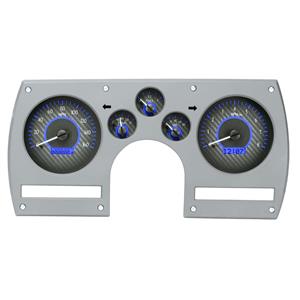1982-89 Chevy Camaro VHX System, Carbon Fiber Face - Blue Display