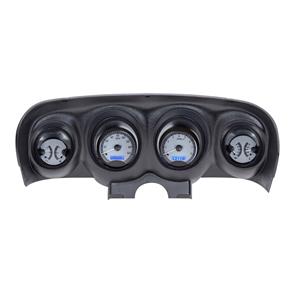 1969 Ford Mustang VHX System, Silver Face - Blue Display