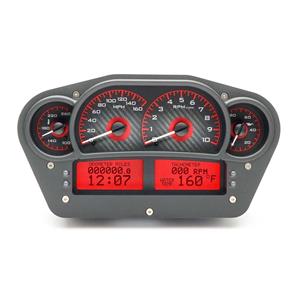 Race Inspired VHX System, Carbon Fiber Style Face, Red Display