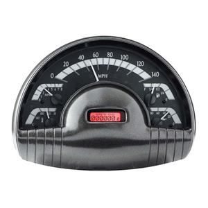 Dakota Digital 49 50 Oldsmobile VHX Analog Dash Gauge System Cluster Black Alloy Red VHX-49O-K-R