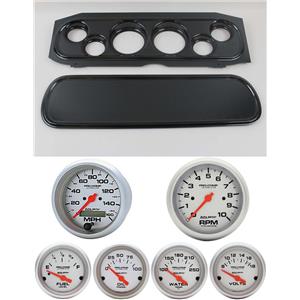 69-70 Cougar Carbon Dash Carrier w/ Auto Meter Ultra Lite Electric Gauges