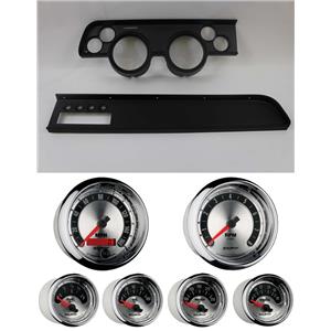 67-68 Cougar w/AC Black Dash Carrier w/ Auto Meter American Muscle Gauges
