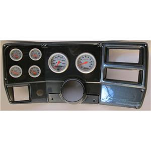 84-87 Chevy Truck Carbon Dash Carrier w/Auto Meter Ultra Lite Electric Gauges