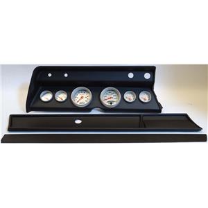 67 Chevelle Black Dash Carrier w/Auto Meter Ultra Lite Electric Gauges