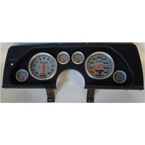 90-92 Camaro Black Dash Carrier w/Auto Meter Ultra Lite Electric Gauges