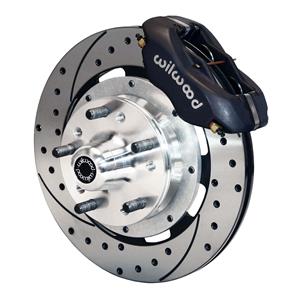 Wilwood Mopar B & E Body Front Disc Big Brake Kit 12" Drilled Rotor Black