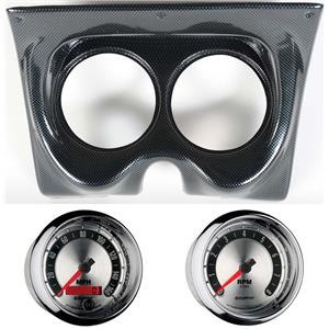 67 68 F Body Carbon Dash Carrier w/Auto Meter 5" American Muscle Gauges
