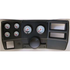 84-87 Chevy Truck Black Dash Carrier w/Auto Meter Phantom Electric Gauges