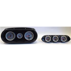 65 Nova Carbon Dash Carrier w/ Auto Meter Ultra Lite II Gauges