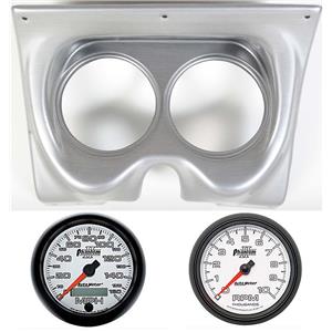 67 68 F Body Silver Dash Carrier w/Auto Meter 5" Phantom II Gauges