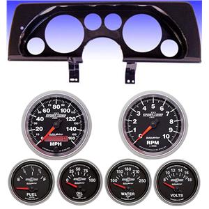 90-92 Camaro Carbon Dash Carrier w/ Auto Meter Sport Comp II Gauges