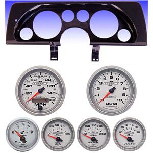 90-92 Camaro Carbon Dash Carrier w/ Auto Meter Ultra Lite II Gauges