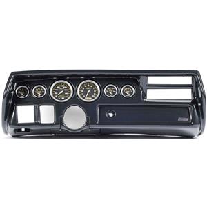 70-72 Chevelle Sweep Carbon Dash Carrier w/Auto Meter Carbon Gauges
