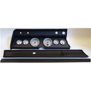 67 Chevelle Black Dash Carrier w/ Auto Meter Ultra Lite II Gauges