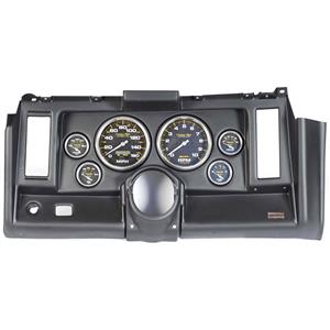 69 Camaro Black Dash Carrier w/Auto Meter Carbon 5" Gauges