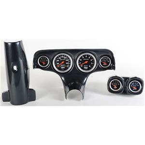 57 Bel Air Carbon Dash Carrier w/Auto Meter Sport Comp Electric Gauges