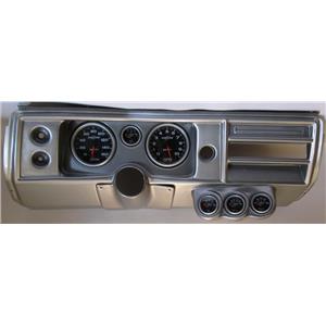 68 Chevelle Silver Dash Carrier w/ Auto Meter 5" Sport Comp II Gauges No Astro