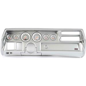 70-72 Chevelle Sweep Silver Dash Carrier Auto Meter Ultra Lite Electric Gauges