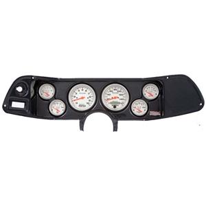 70-78 Camaro Carbon Dash Carrier w/Auto Meter Ultra Lite Electric Gauges