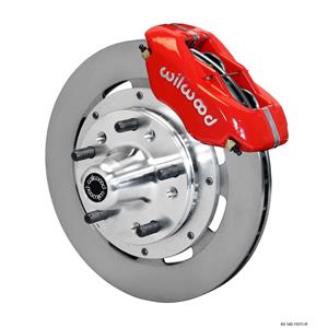 Wilwood 59-64 Impala Front Disc Brake Kit 11.75" Plain Rotor Red Caliper