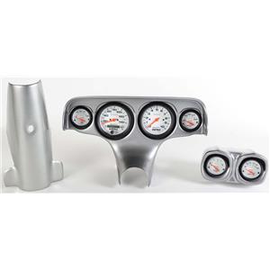 57 Bel Air Silver Dash Carrier w/Auto Meter Phantom Electric Gauges
