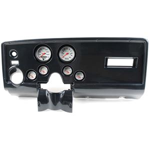 69 Pontiac Firebird Carbon Dash Carrier w/ Auto Meter Phantom Electric Gauges