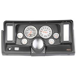 69-76 Nova Black Dash Carrier w/Auto Meter Ultra Lite Electric 5" Gauges