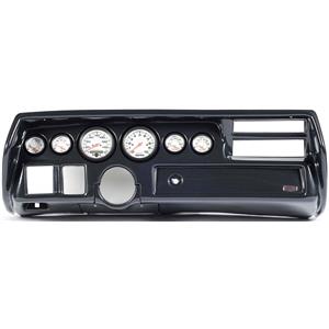 70-72 Chevelle Sweep Carbon Dash Carrier w/Auto Meter Phantom Electric Gauges
