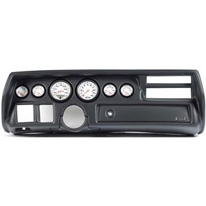 70-72 Chevelle Sweep Black Dash Carrier w/Auto Meter Phantom Electric Gauges