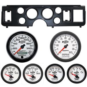 79-86 Mustang Carbon Dash Carrier w/ Auto Meter Phantom II Gauges