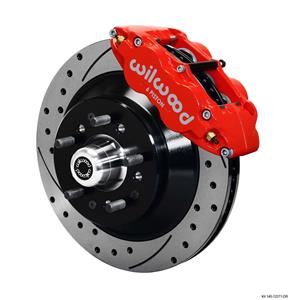 Wilwood 64-72 Chevelle A-Body Front Disc Big Brake Kit 13 Drilled 1 pc Rotor Red